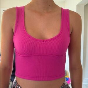 Temu tank top hot pink size S